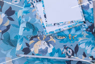 Blue Floral Stationary