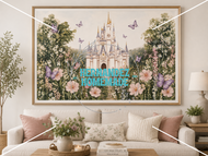 Enchanted Castle with Butterflies Prints